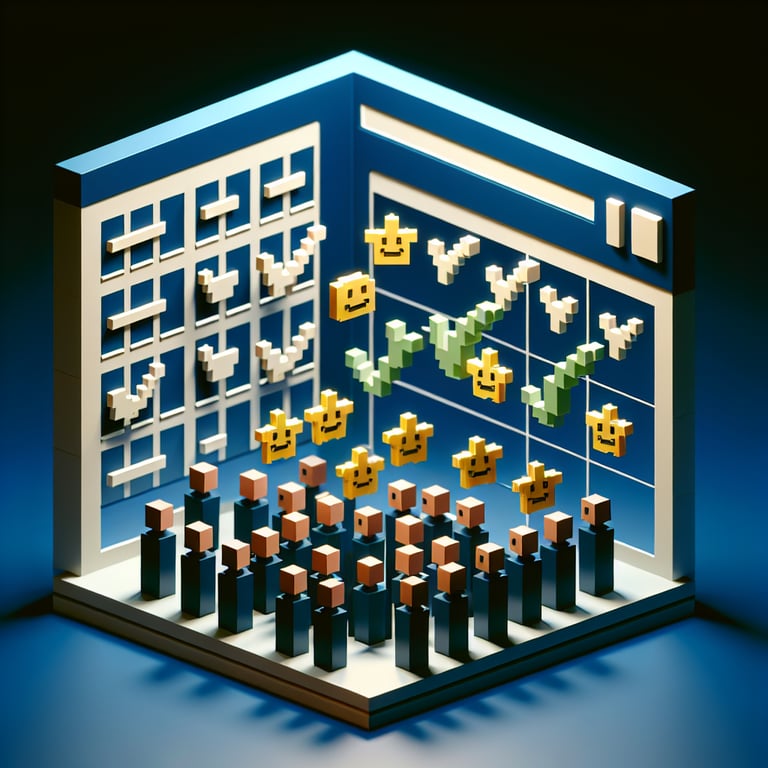3D voxel representation of customer feedback loop