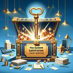 Illustration highlighting the power and insights gained from System Satisfaction survey questions.