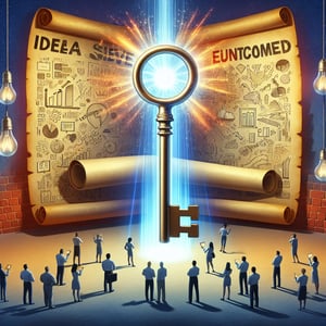 Illustration showcasing the power of Idea survey questions for improved results.