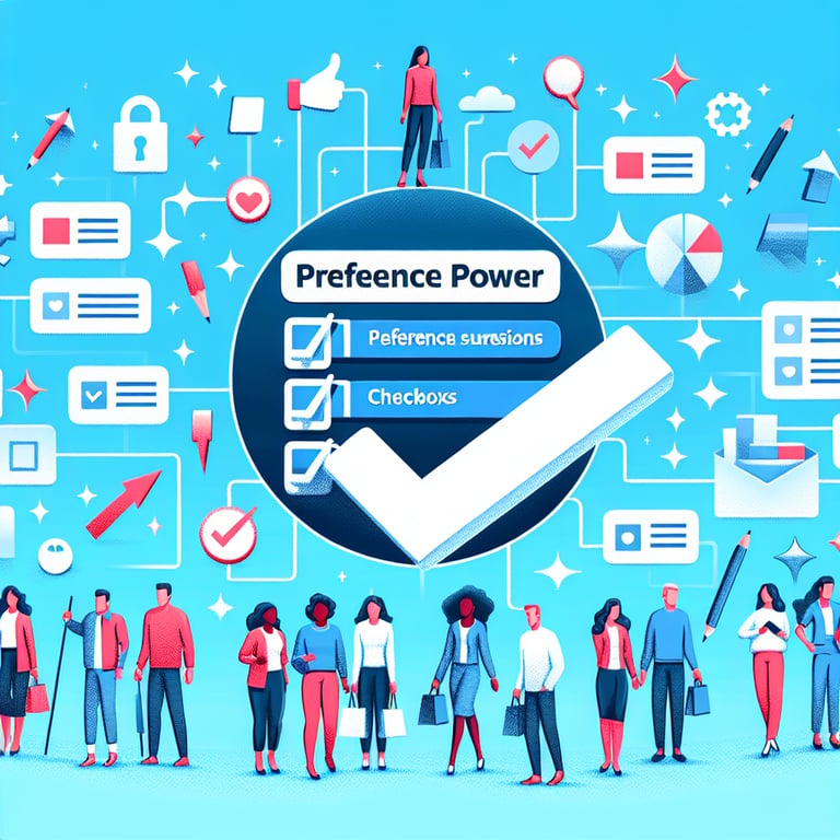 Illustration demonstrating the use and impact of Preference survey questions.