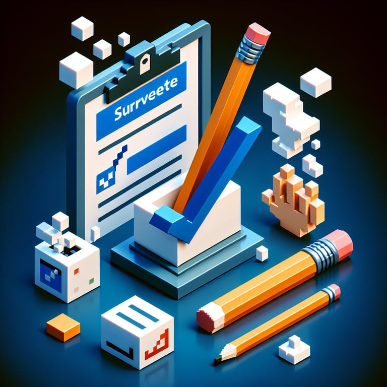 Creative 3D voxel illustration of cigarette smoking patterns