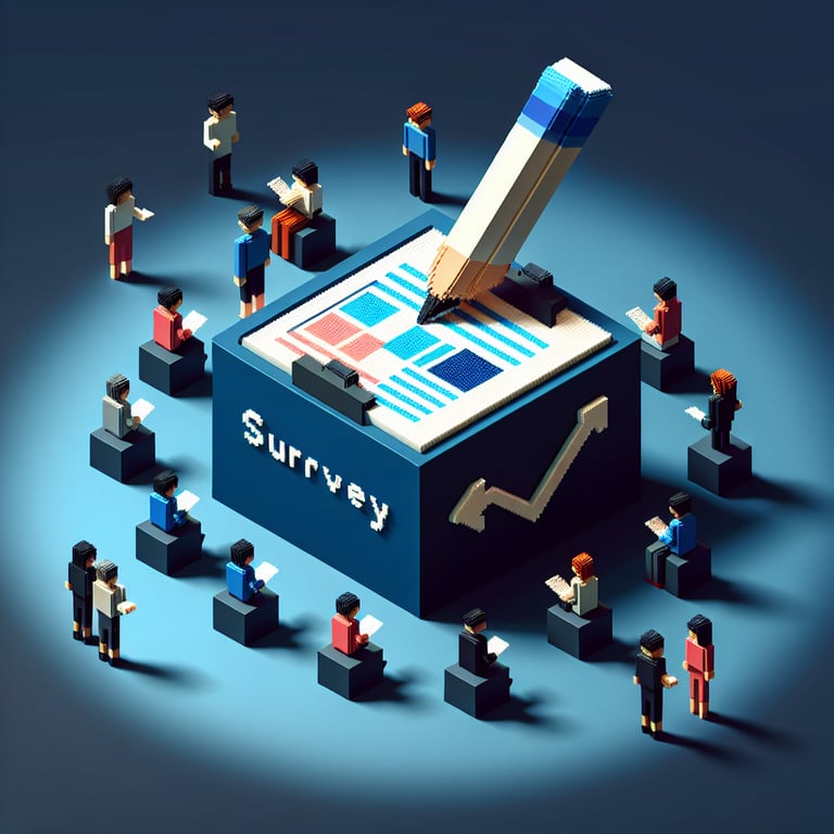 Artistic 3D voxel portraying diversity-focused gender poll