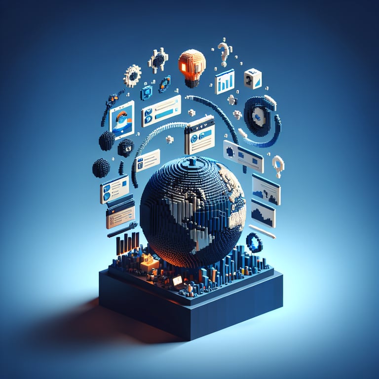 Artistic 3D voxel service feedback prototype