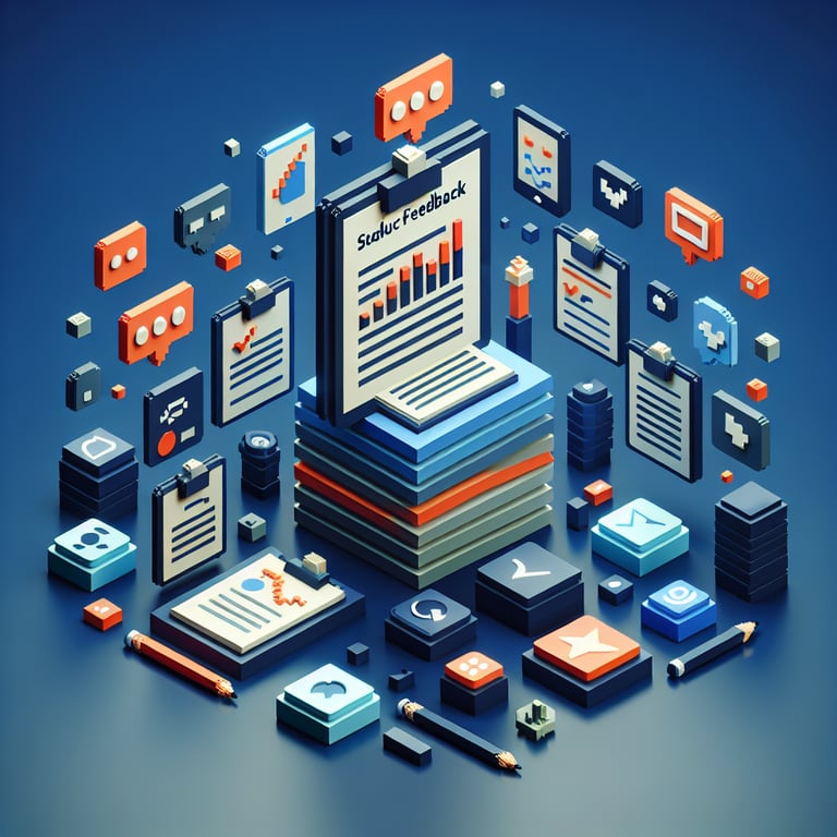 Artistic 3D voxel of a product insight poll
