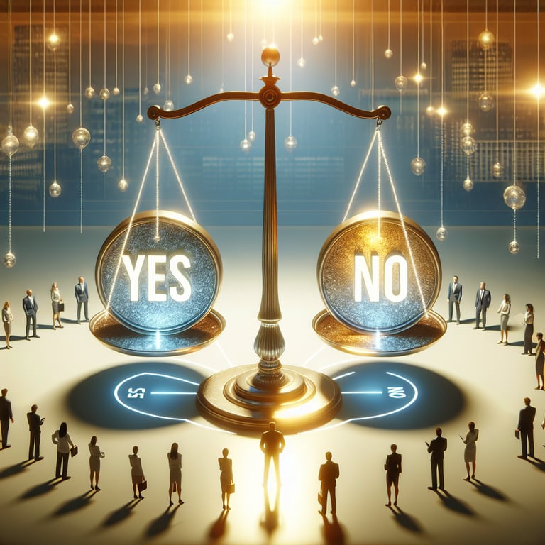 Illustration demonstrating the use and impact of Yes or No Survey questions.