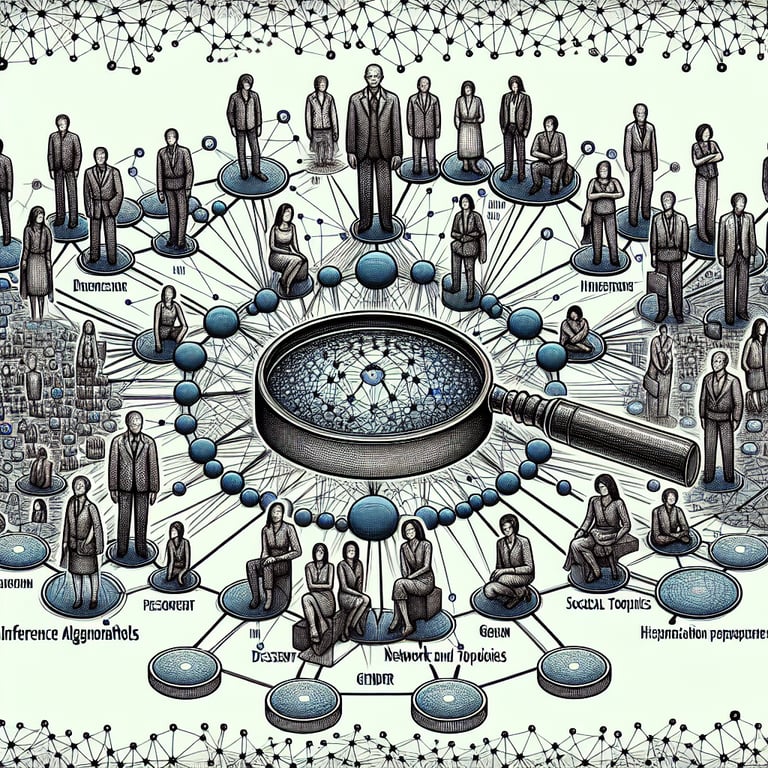 Graphical representation of Social Network Analysis survey questions and relevant topics.