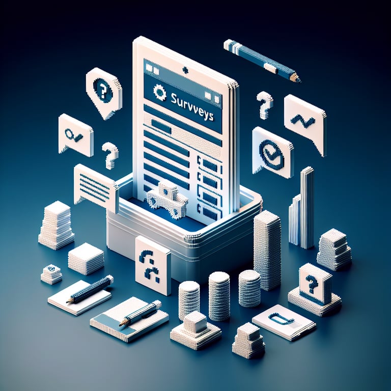 Artistic 3D voxel art visualizing project performance analytics