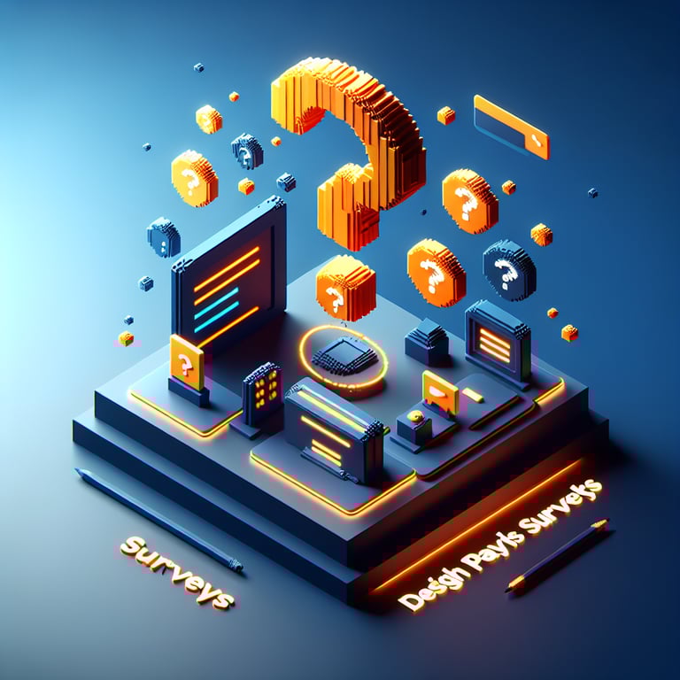 Artistic 3D voxel concept of transaction satisfaction survey