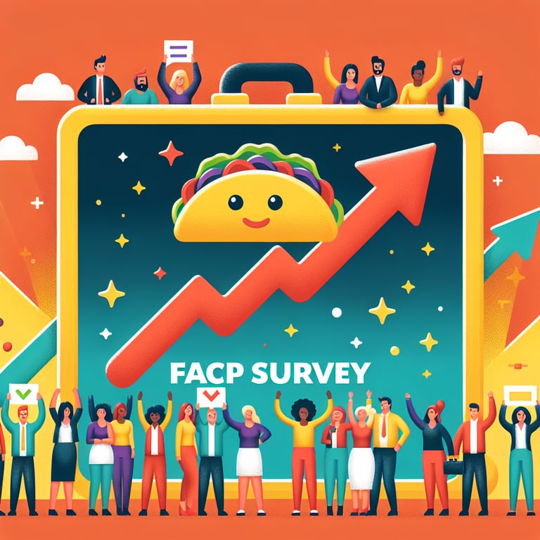 Illustration showcasing the impact of Taco Bell survey questions on customer experience and business growth.