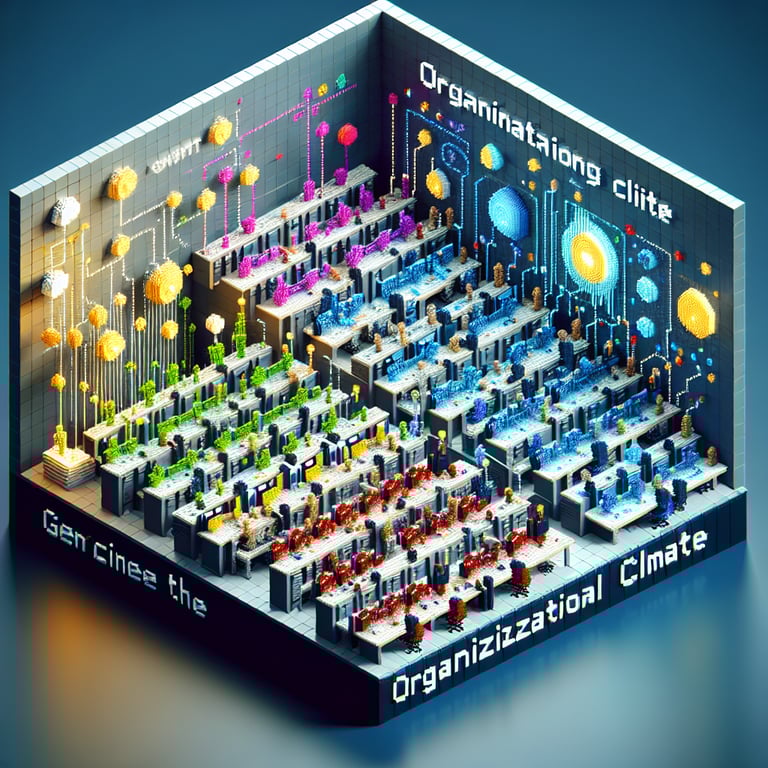 Illustration of essential Organizational Climate survey questions and expected outcomes.