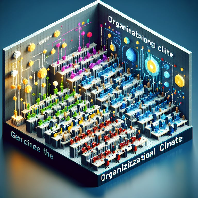 Illustration of essential Organizational Climate survey questions and expected outcomes.