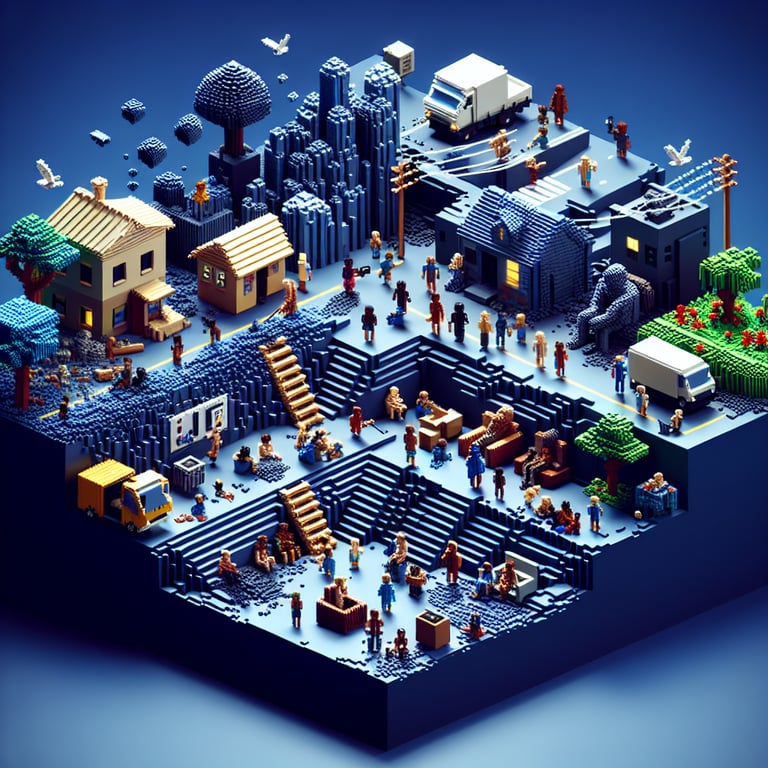 3D voxel of societal impact metrics