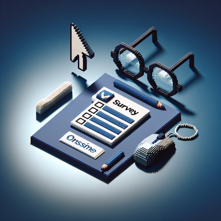 Artistic 3D voxel visualization of optical preference survey