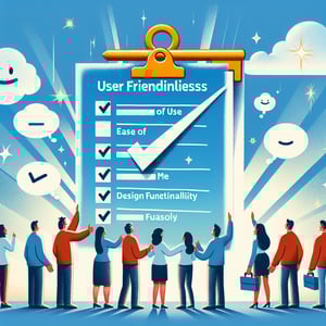 Illustration highlighting key aspects of User Friendliness survey questions and potential outcomes.