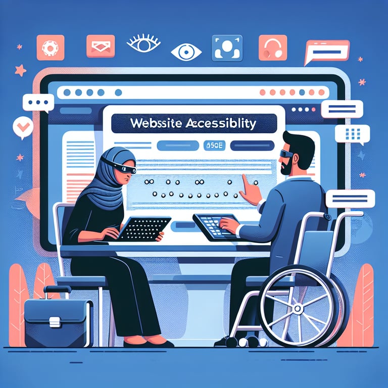 Illustration representing the impact of Website Accessibility survey questions beyond compliance.