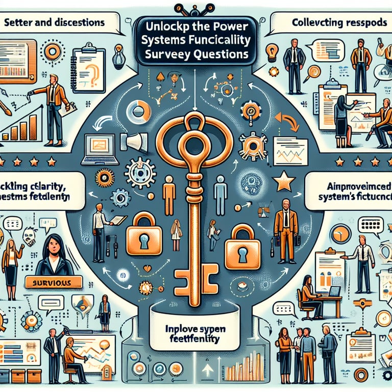 Illustration showcasing pivotal steps and expected outcomes in Systems Functionality Feedback surveys.