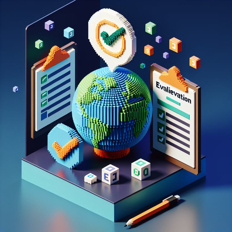 Artistic 3D voxel of facilitation assessment module