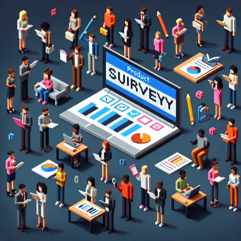 Illustration demonstrating the effective use of Product Survey questions for maximum insight.