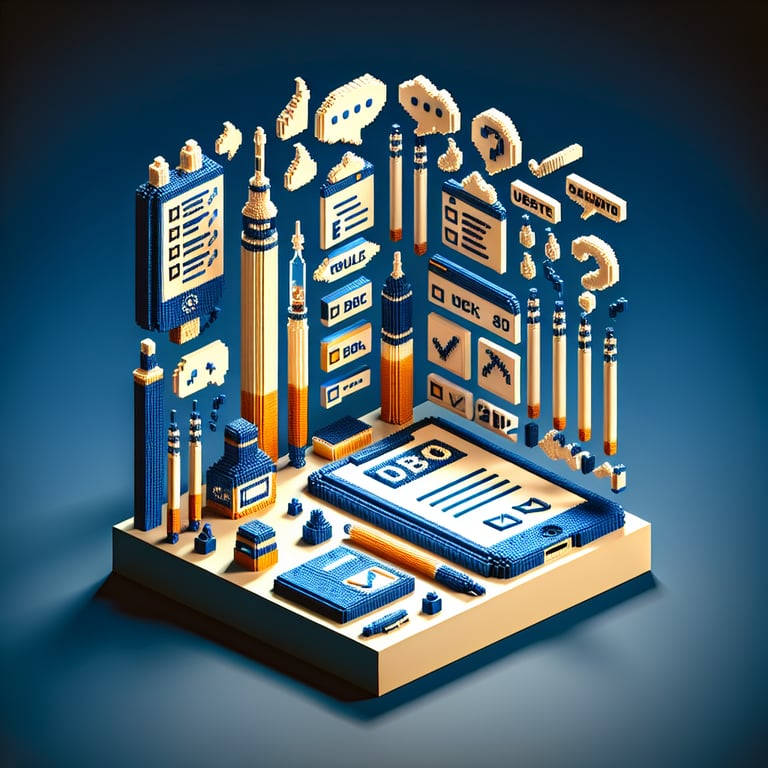 3D voxel art visualizing e-cigarette survey dynamics