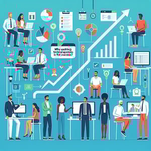 Illustration depicting the importance of asking technical survey questions for success.
