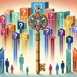 Illustration of Political Participation survey questions and expected outcomes concept.