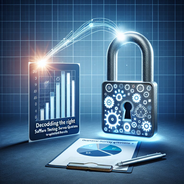 Illustration showcasing optimal Software Testing survey questions for improved results.