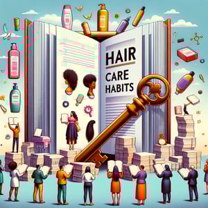 Illustration demonstrating the power of effective Hair Care survey questions for unlocking insights.