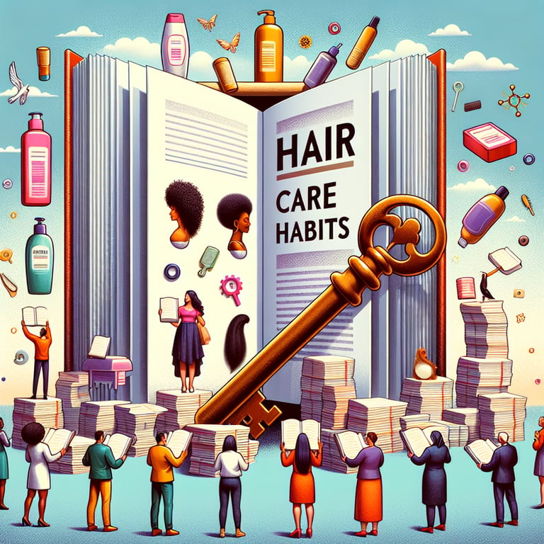 Illustration demonstrating the power of effective Hair Care survey questions for unlocking insights.