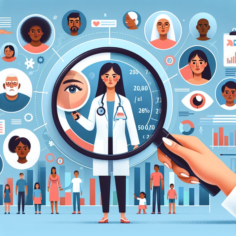 Illustration depicting data and findings from Skin Health survey questions.