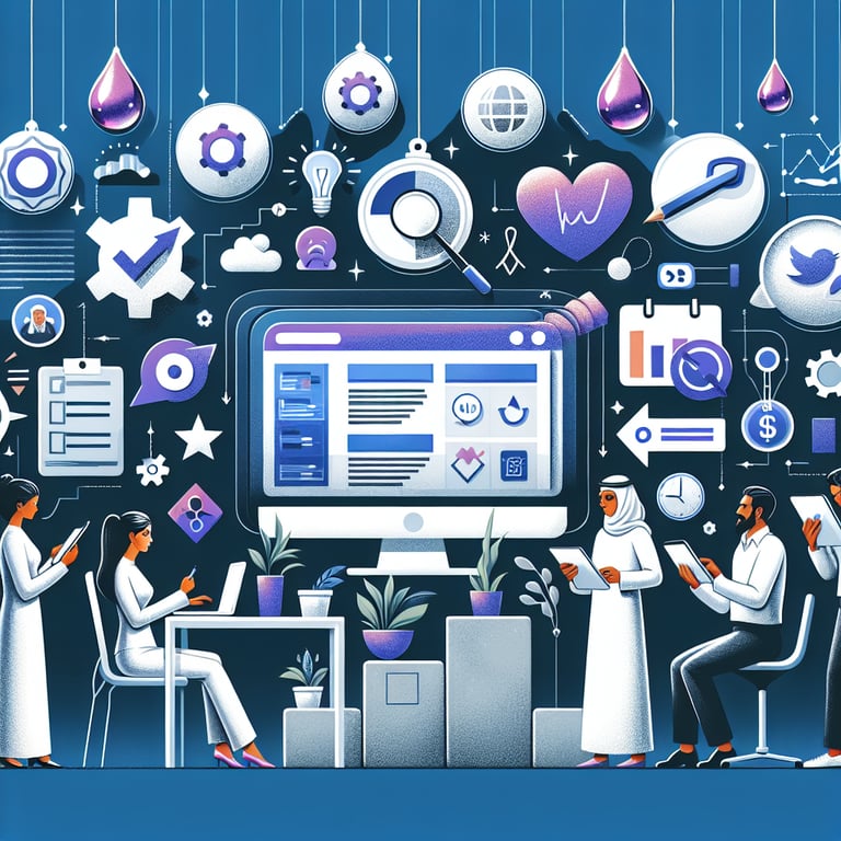 Illustration of key Usability Testing survey questions for website success.