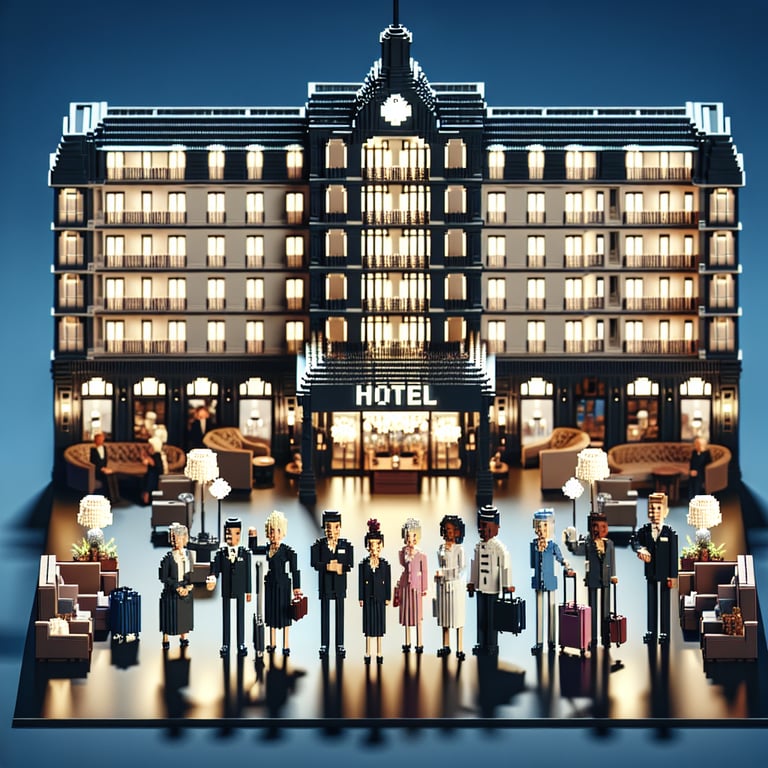 Illustration showcasing essential Hotel Satisfaction survey questions for enhancing hospitality.