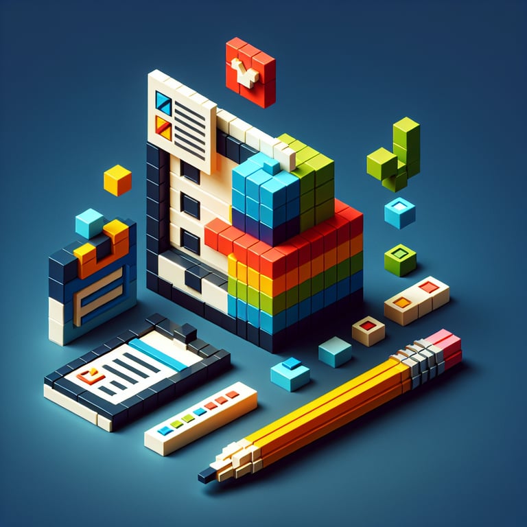 Artistic 3D voxel depicting COVID-19 workplace comeback poll