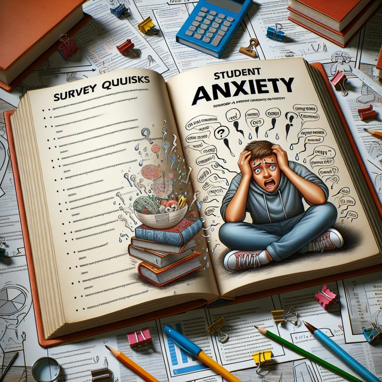 Illustration representing the relevance of Student Anxiety survey questions.