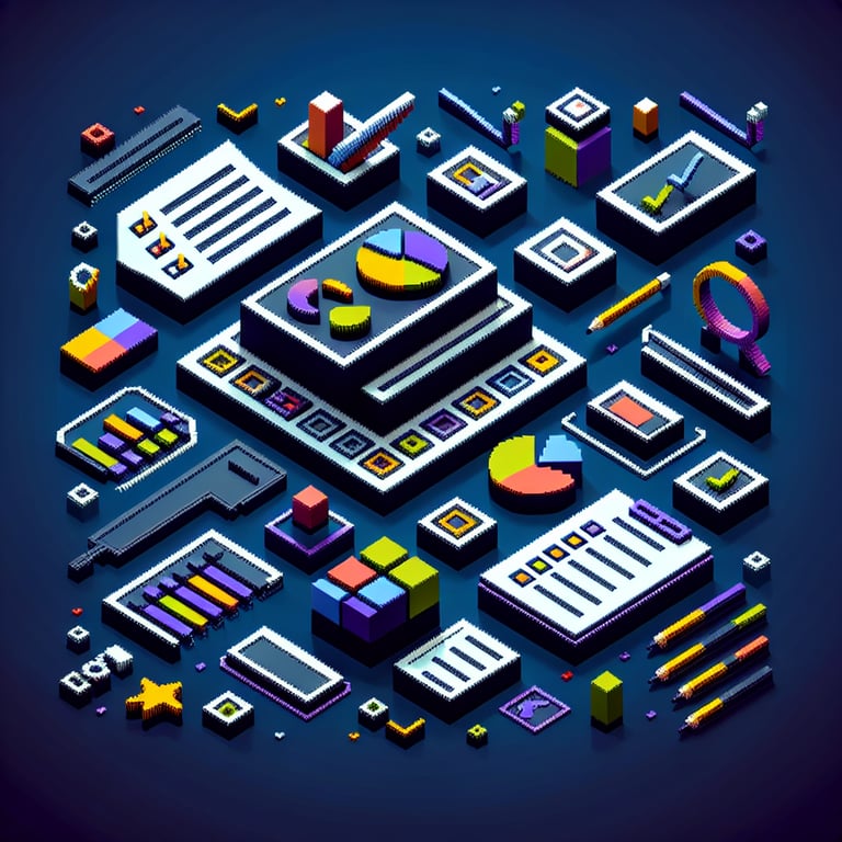 Artistic 3D voxel of needs assessment question framework