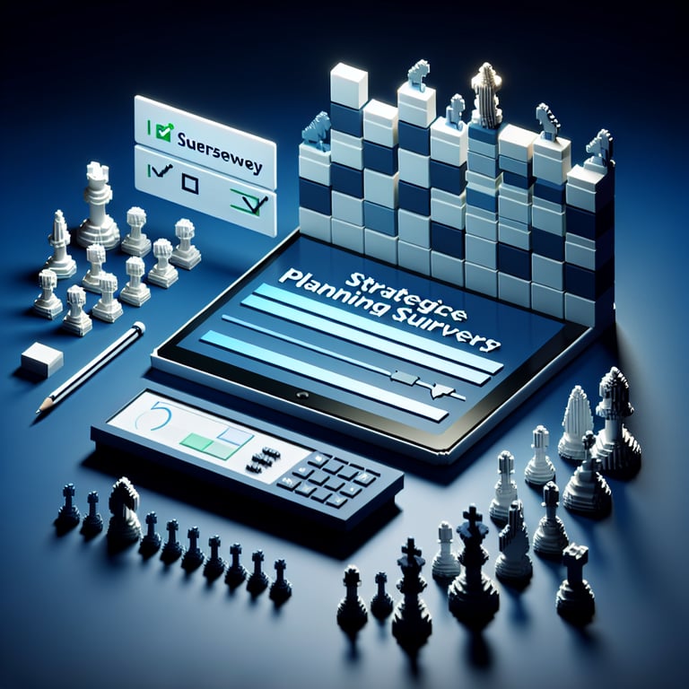 Artistic 3D voxel of collaborative planning question matrix