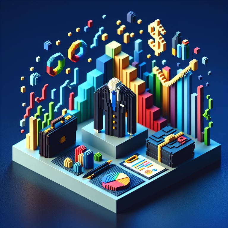 3D Voxel Grid of Strategic Business Insights
