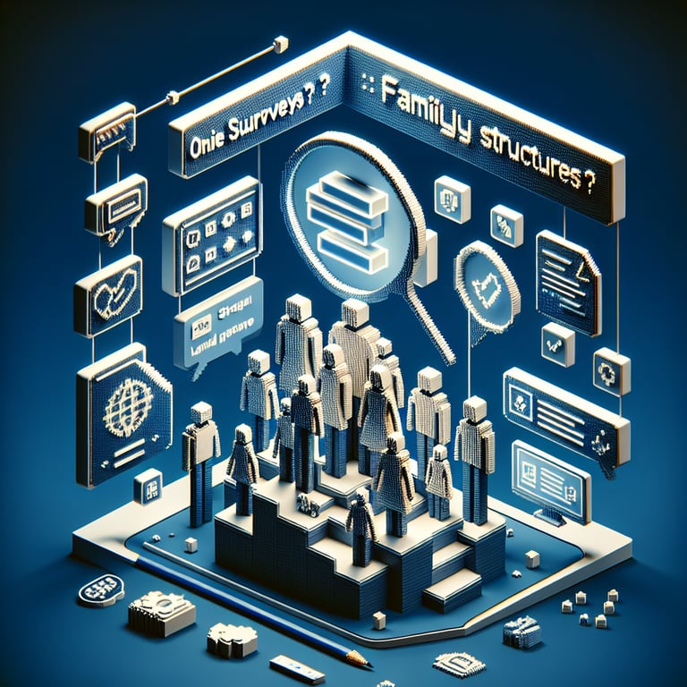 3D voxel depiction of household structure questionnaire