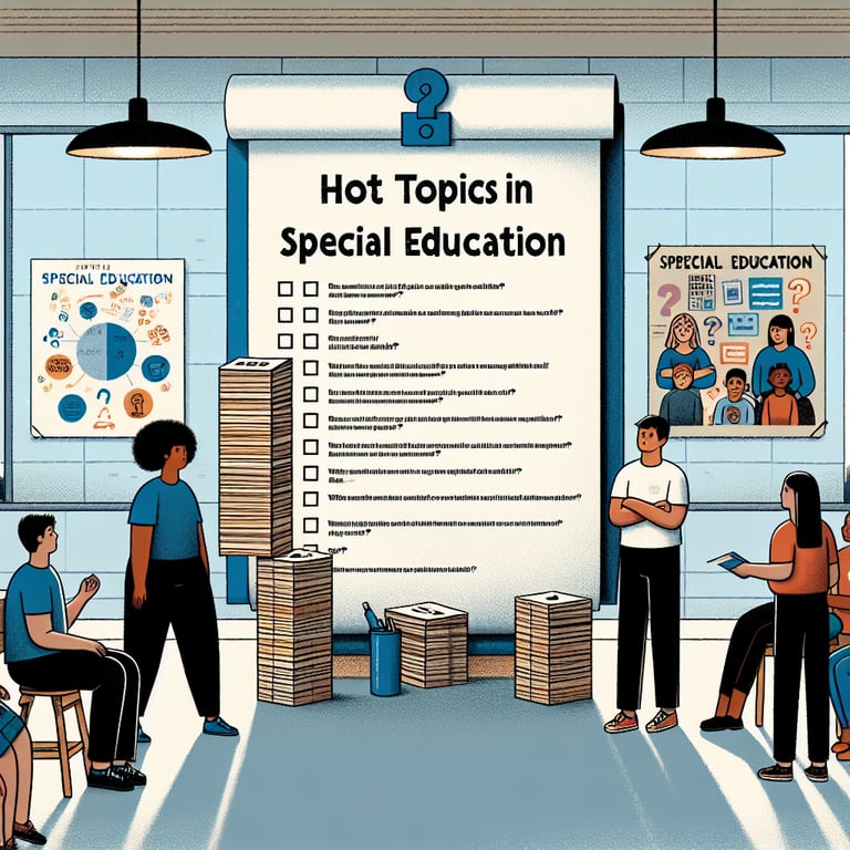 Illustration of key topics for Special Education survey questions