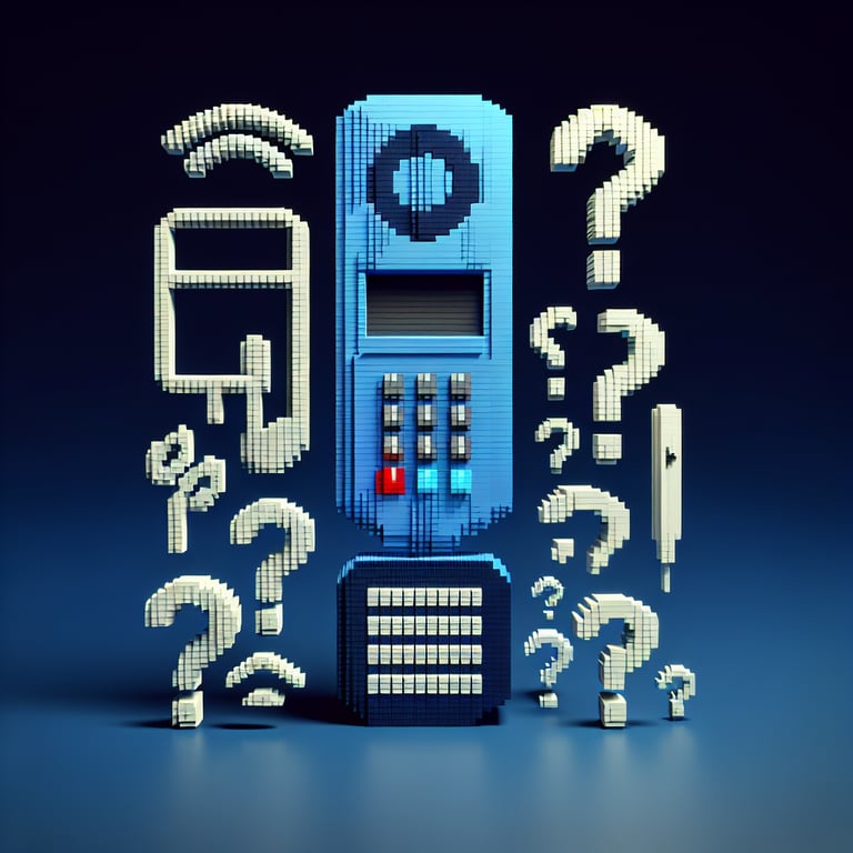 3D voxel art: single-question political call survey
