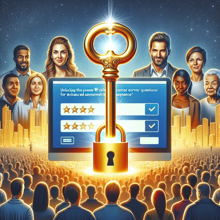 Illustration showing the power of Website Customer Feedback survey questions for improved user experience.