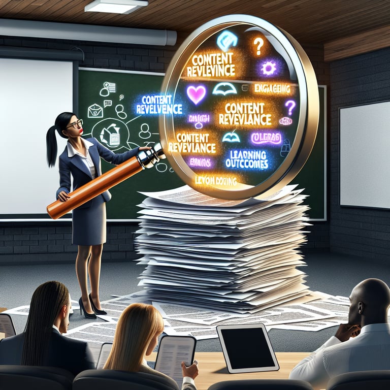 Illustration showing the process of uncovering insights using Training Course Feedback survey questions.