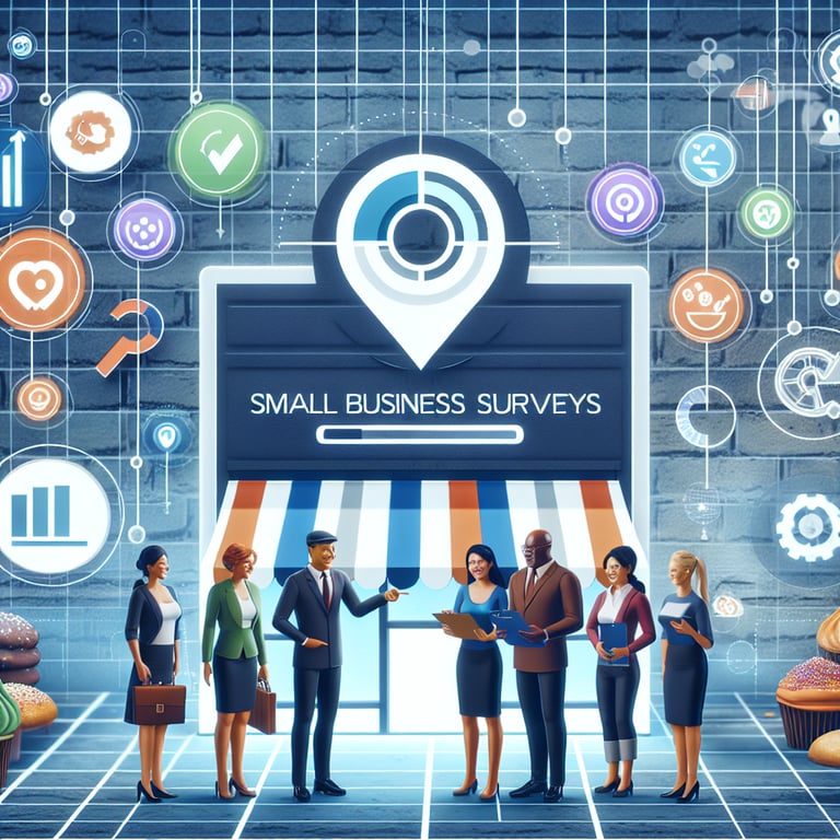 Illustration depicting the concept of what Small Business survey questions reveal.