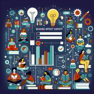 Illustration showcasing the power and key outcomes of Reading Interest survey questions.