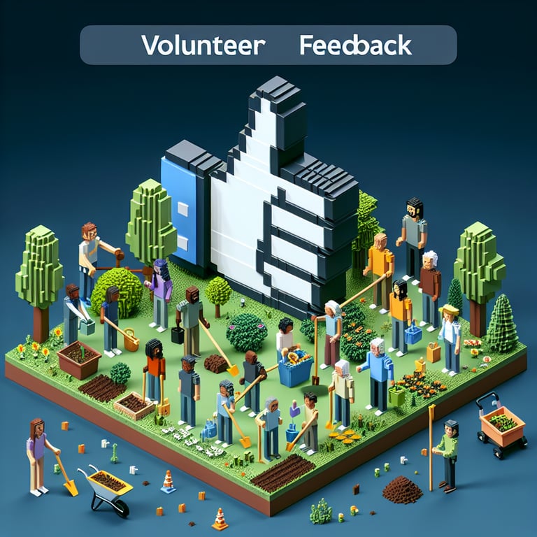 Illustration showcasing the impact of strategic volunteer feedback survey questions on success.