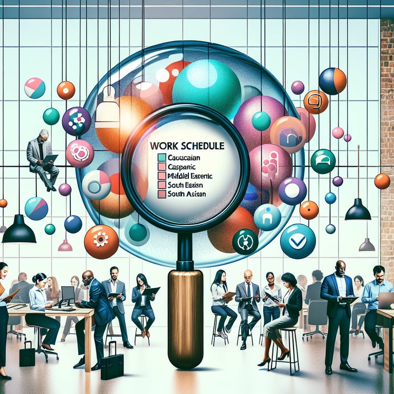 Artistic 3D voxel workplace tension model
