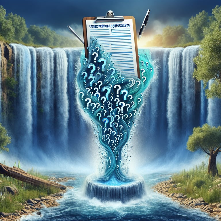 3D voxel art of sustainable water conservation survey design