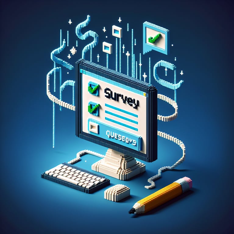 Artistic 3D voxel of a streamlined lab feedback evaluation