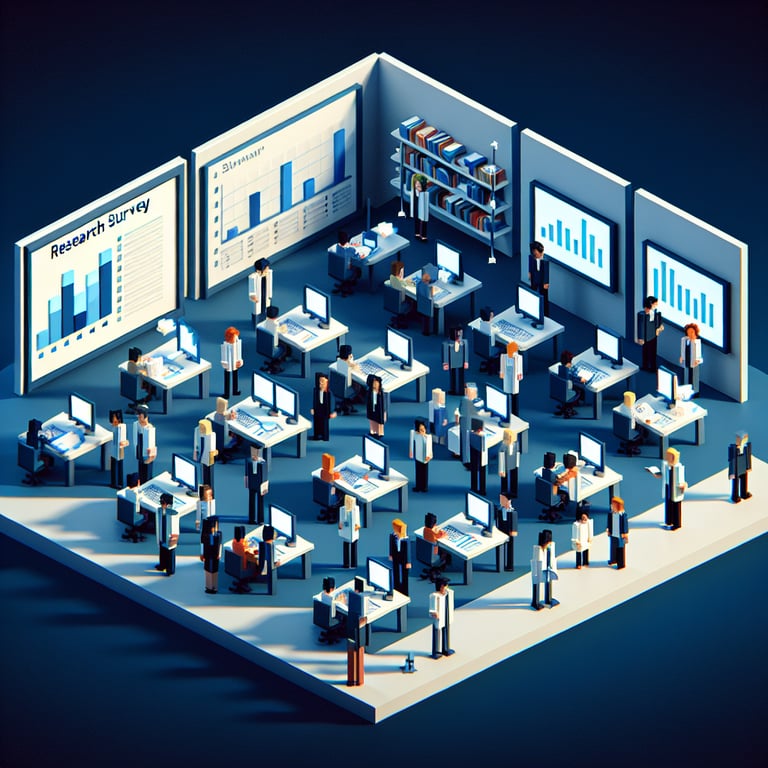 Illustration of hot topics for Research Survey surveys for staying relevant and insightful.