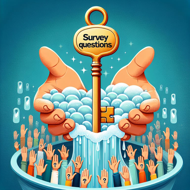 Illustration showcasing the impact of Hand Hygiene survey questions on effective practices.