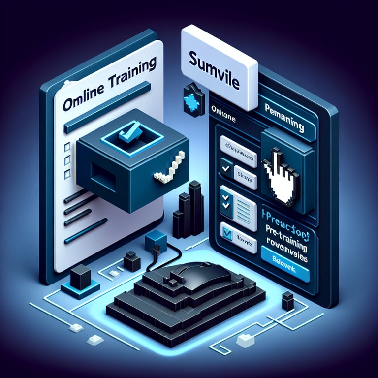 3D voxel art representing training readiness questionnaire